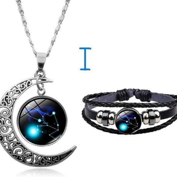 New 12 Zodiac Constellation Necklace & Constellations Beaded Hand Woven … - Picture 9 of 13